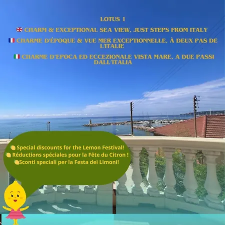 公寓 10' Monaco - 10' Italia - Incantevole Vista Mare