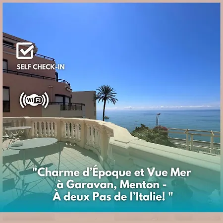 10' Monaco - 10' Italia - Incantevole Vista Mare アパート *